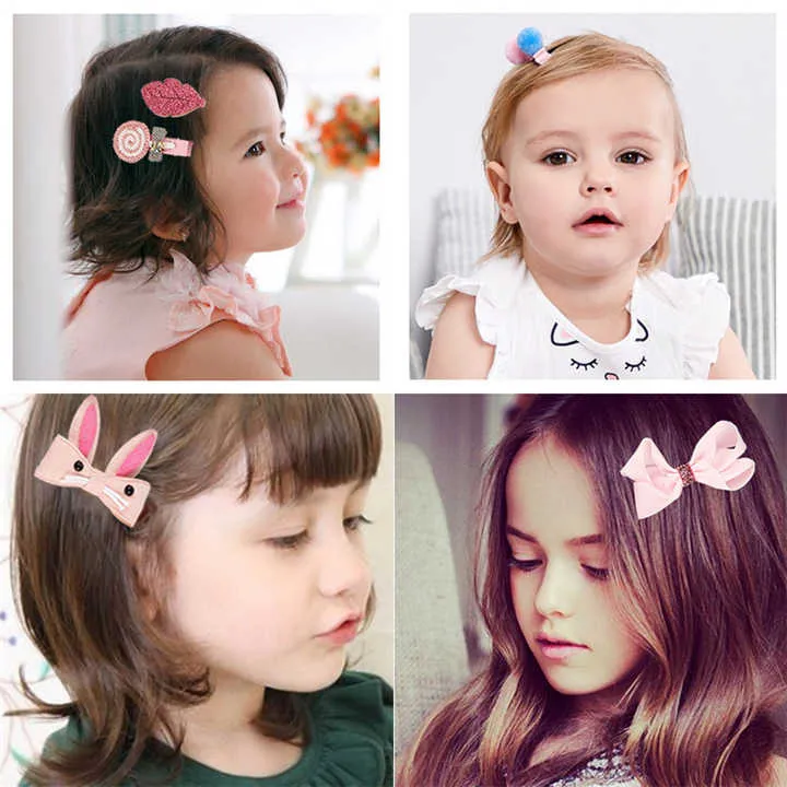 مشبك شعر مجموعة لطيف إكسسوارات الشعر . Hair Clip Set Cute Hair Accessories Girl Cartoon Headwear