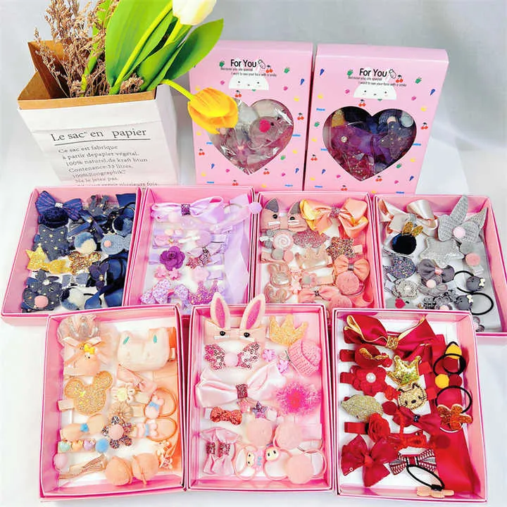 مشبك شعر مجموعة لطيف إكسسوارات الشعر . Hair Clip Set Cute Hair Accessories Girl Cartoon Headwear