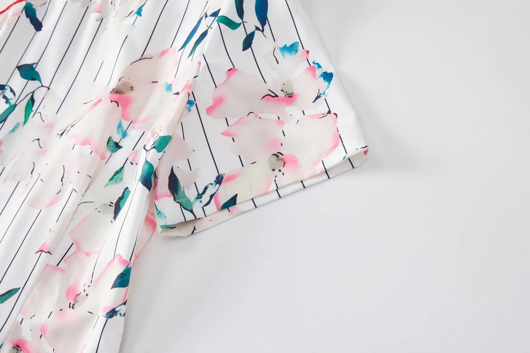 Adie Plus Size White Floral Cheongsam