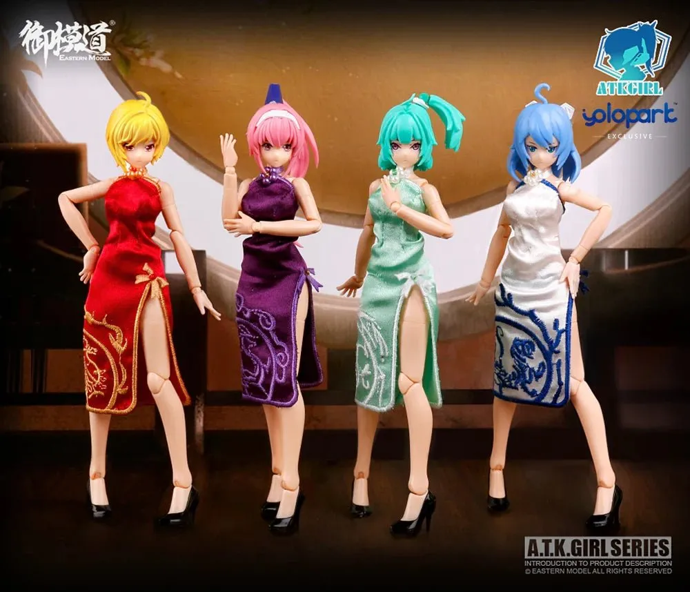 A.T.K.GIRL - Four Mytical Beasts Qipao Accessories Set 1/12 Plastic Model Kit E-MODEL
