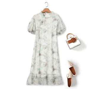 Blakely Plus Size Floral Chinese Dress