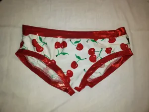 Booty Short- White Cherry and Red Mystique