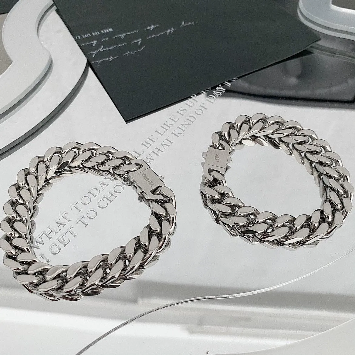 Cuban Bracelet Titanium Steel Accessories