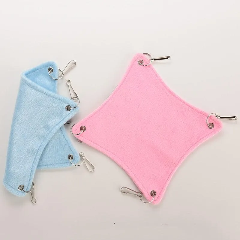 Cute Warm Plush Cage Hammock
