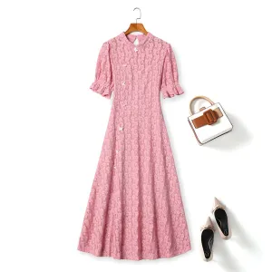 Kaia Plus Size Lace Qipao Dress