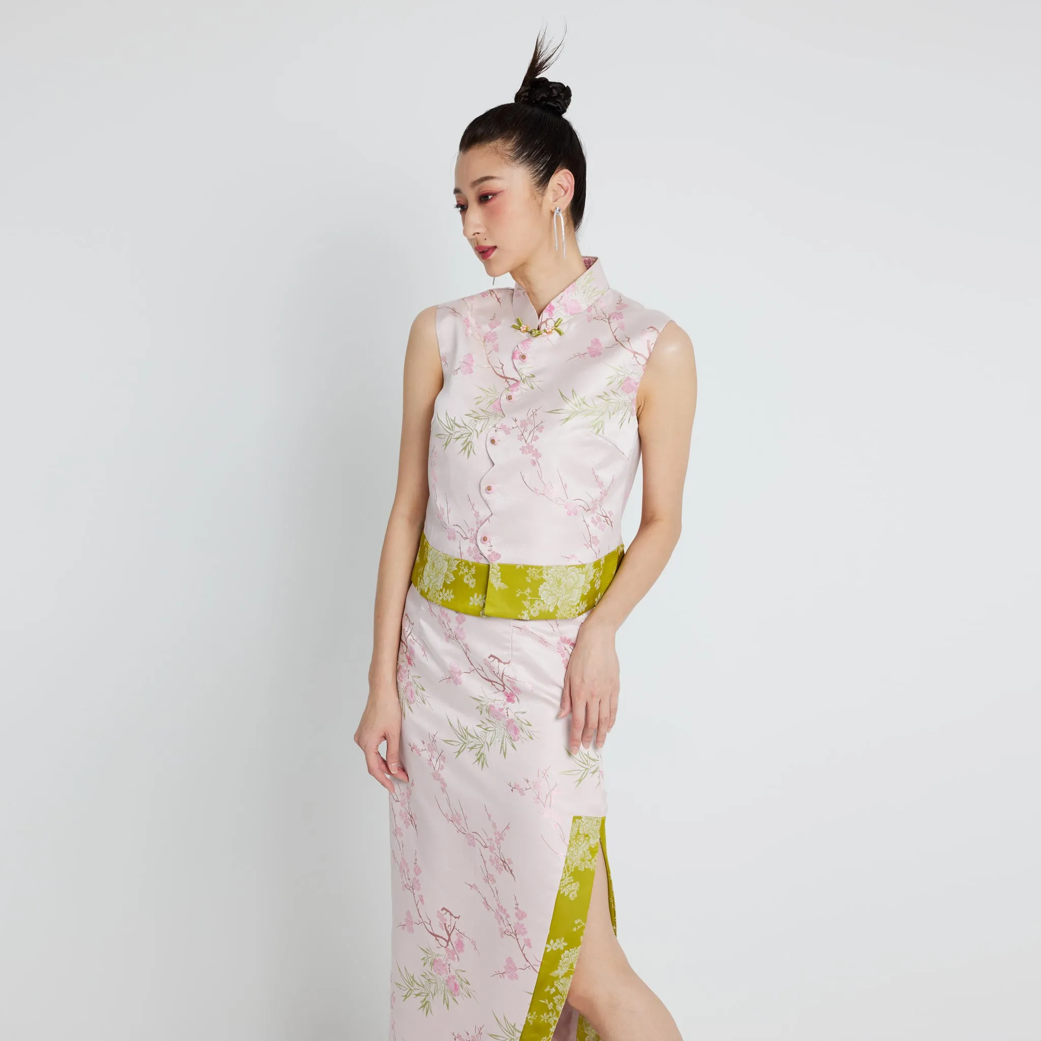 Ke Rou Slit Pencil Skirt