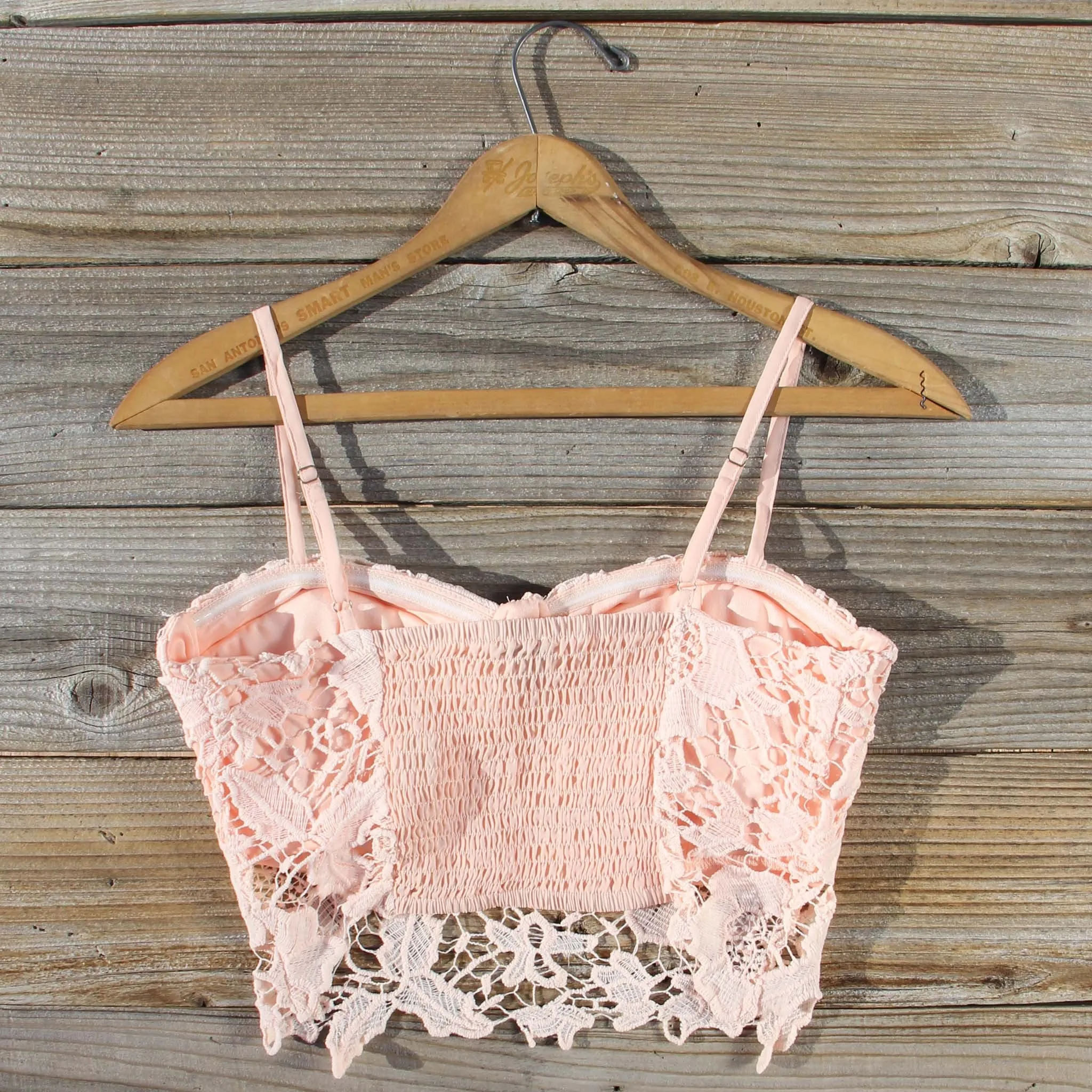 La Lune Lace Bustier in Peony