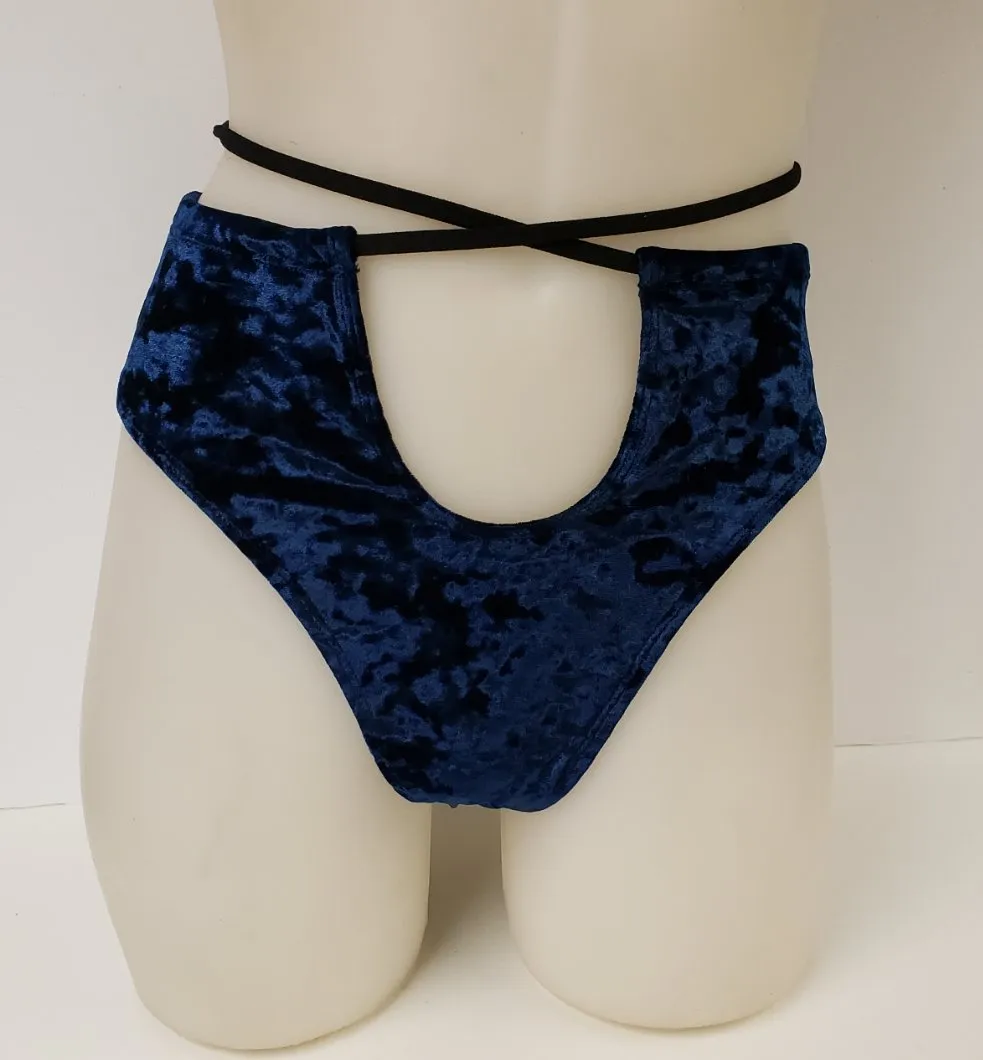 Layla Short - Storm Blue Velvet