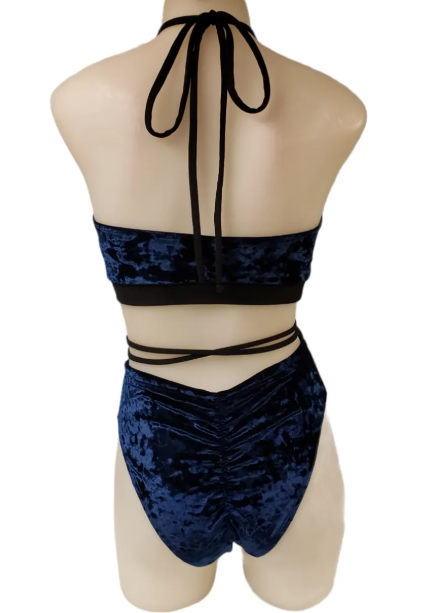 Layla Short - Storm Blue Velvet