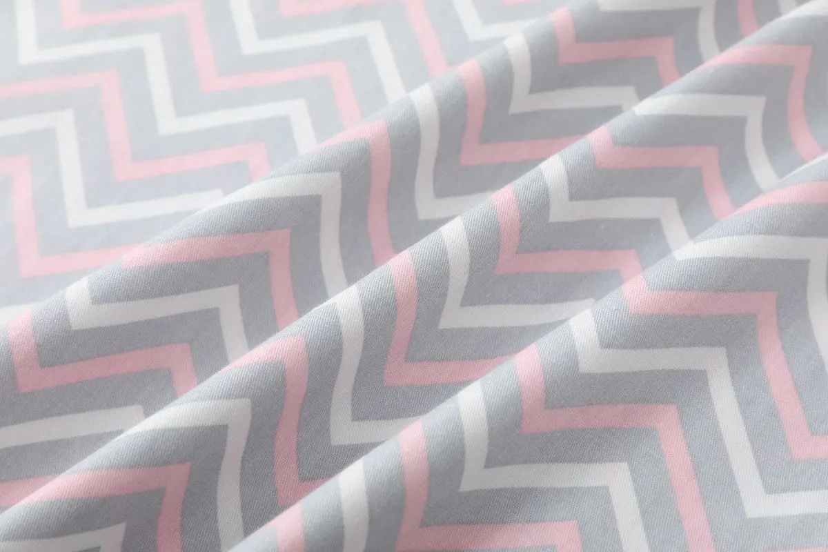Petula Plus Size Chevron Casual Qipao