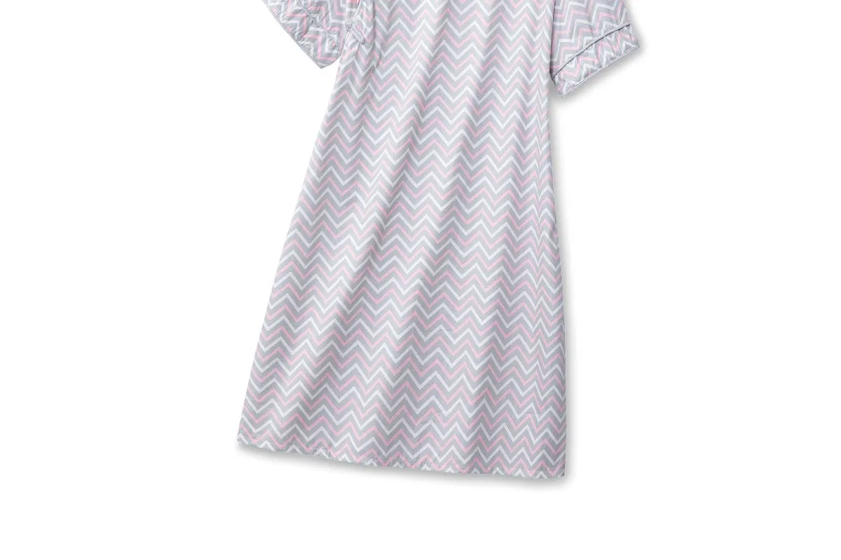 Petula Plus Size Chevron Casual Qipao