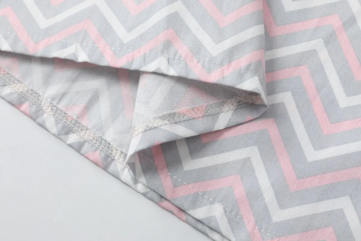 Petula Plus Size Chevron Casual Qipao