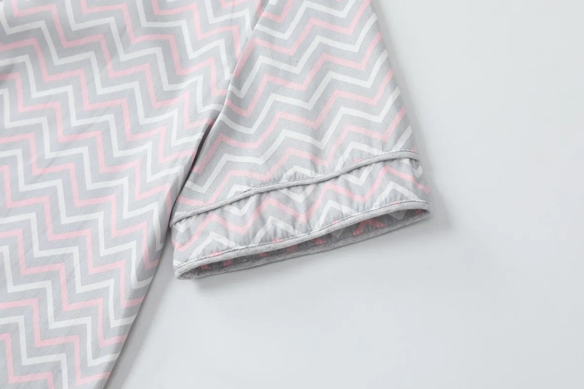 Petula Plus Size Chevron Casual Qipao