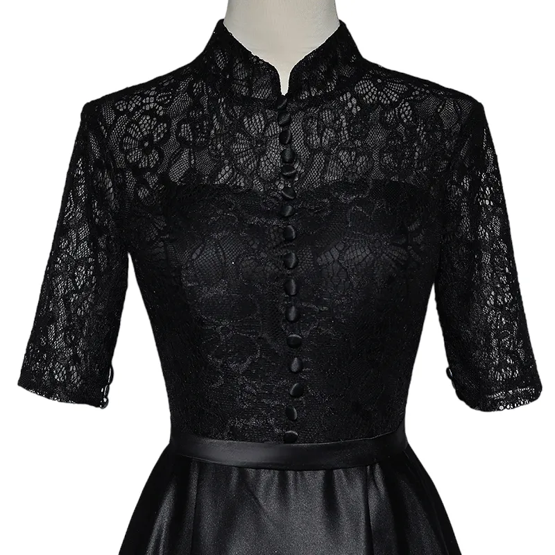 Plus Size Chinese Collar Cheongsam Evening Dress