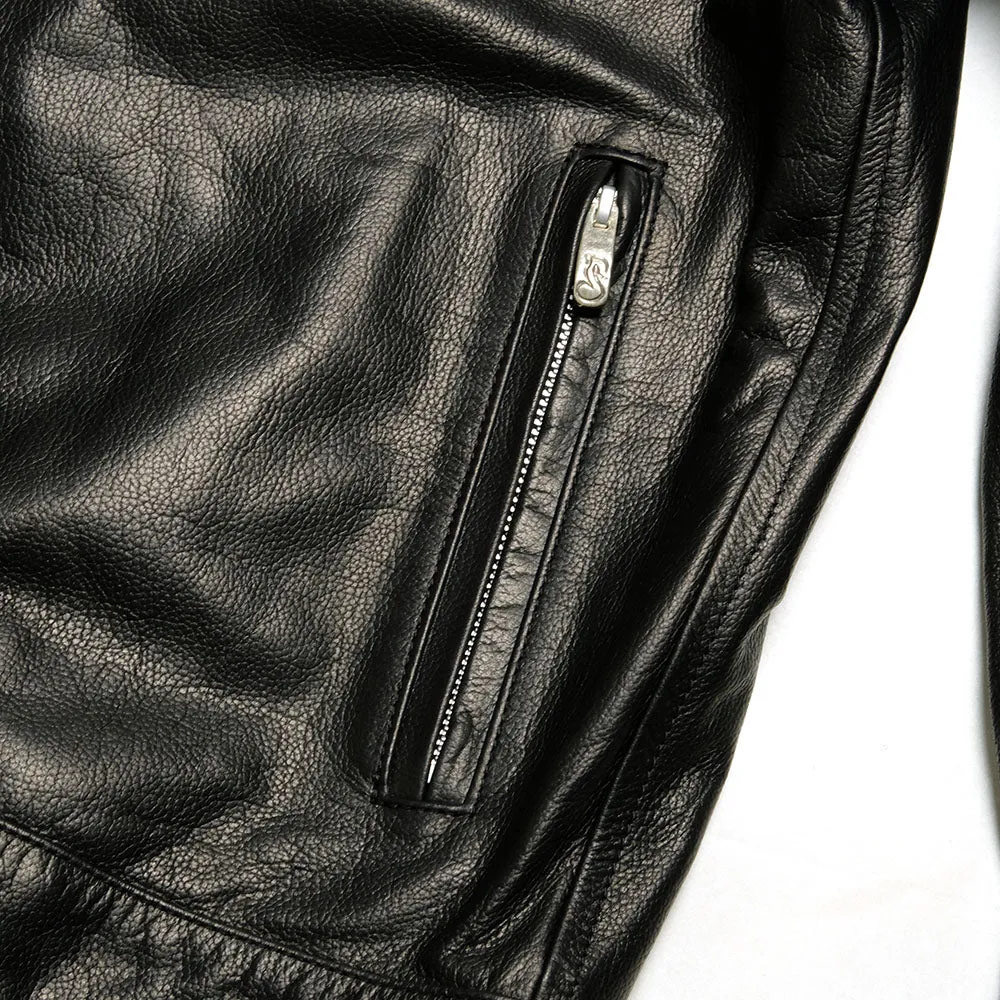 Porter Classic - PC SINGLE RIDERS JACKET W/LOVE&PEACE SILVER - PC-017-2413