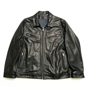 Porter Classic - PC SINGLE RIDERS JACKET W/LOVE&PEACE SILVER - PC-017-2413