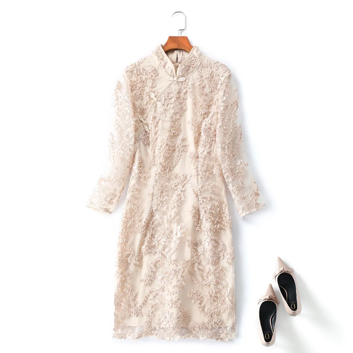 Quintessa Plus Size Lace Cheongsam Qipao Dress