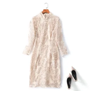 Quintessa Plus Size Lace Cheongsam Qipao Dress