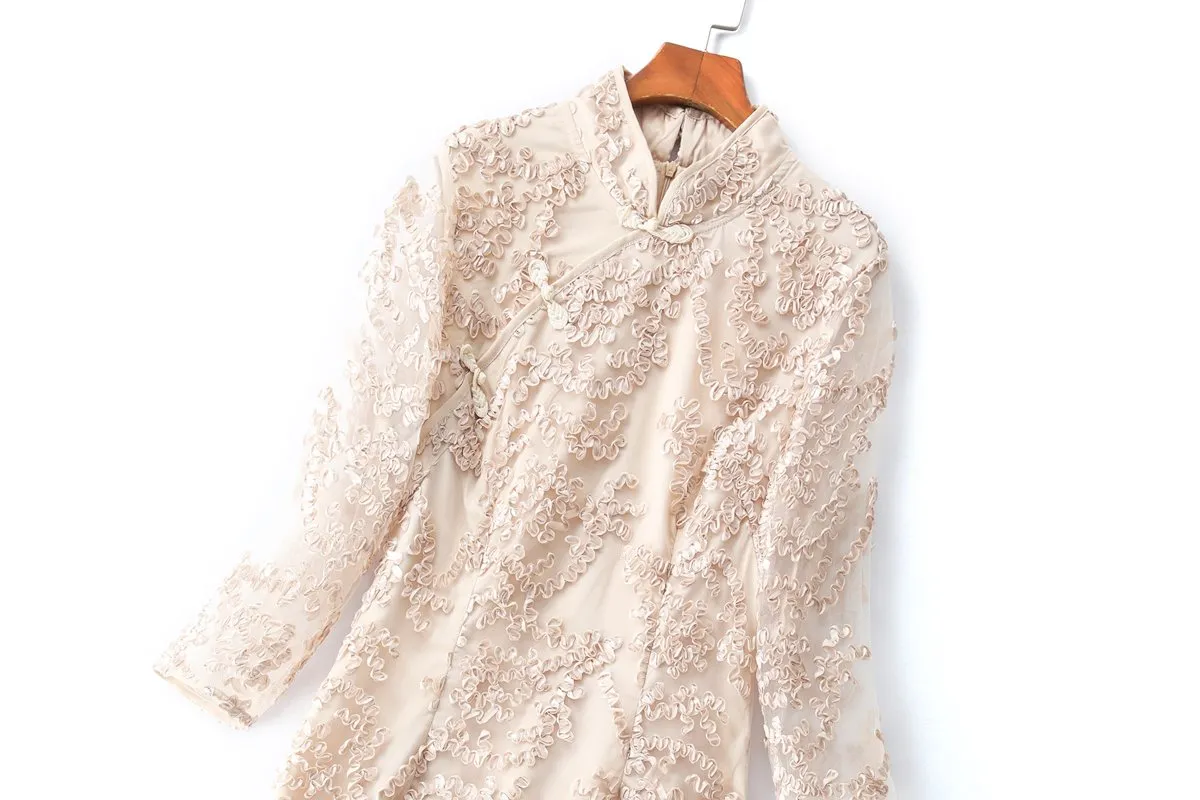 Quintessa Plus Size Lace Cheongsam Qipao Dress