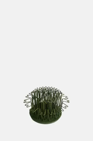 Round Hairpin Flower Holder 3 1/2" Green