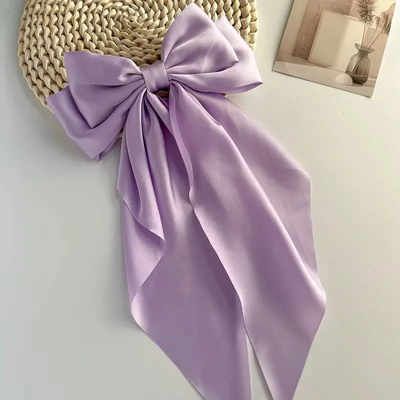 Solid Color Hair Bow لون صلب لافتات الشعر القوس