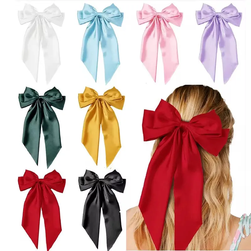 Solid Color Hair Bow لون صلب لافتات الشعر القوس