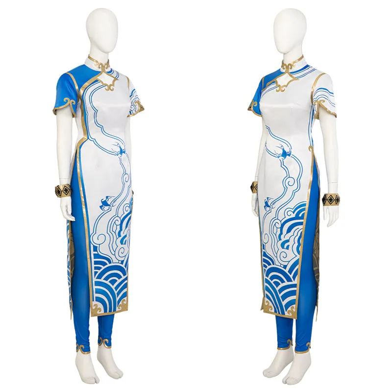 Street Fighter 6 Cosplay SF Chun-Li Costume Qipao Halloween Carnival Suit
