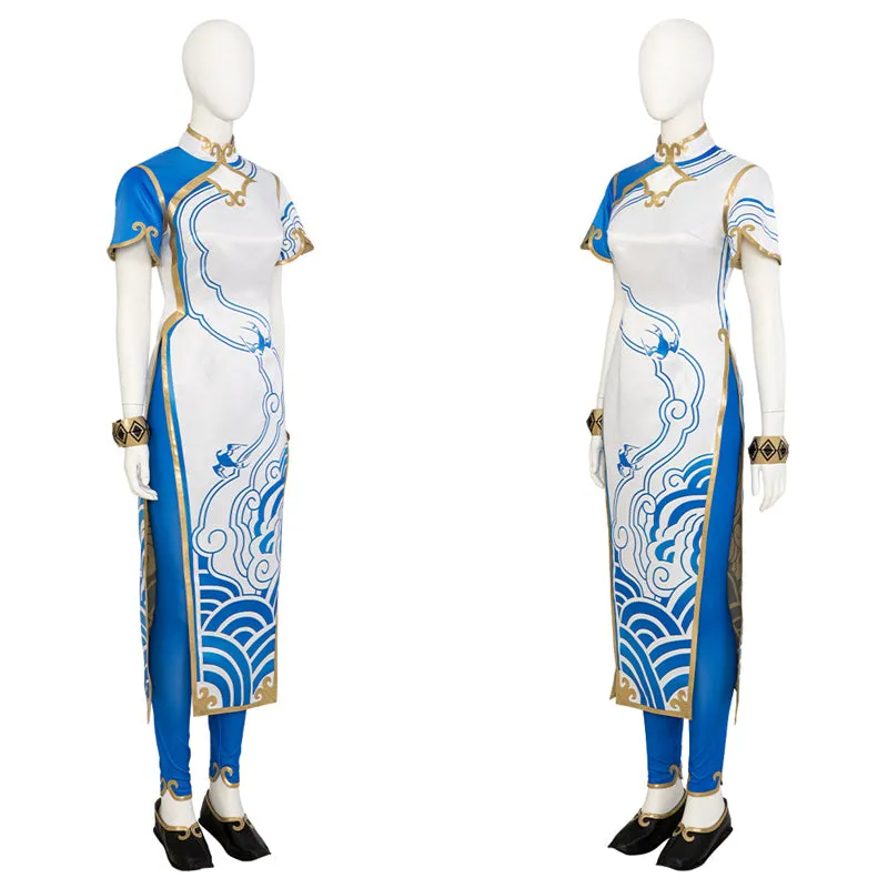 Street Fighter 6 Cosplay SF Chun-Li Costume Qipao Halloween Carnival Suit