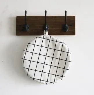 Thick Cotton Oven Cloth with Geometric Print