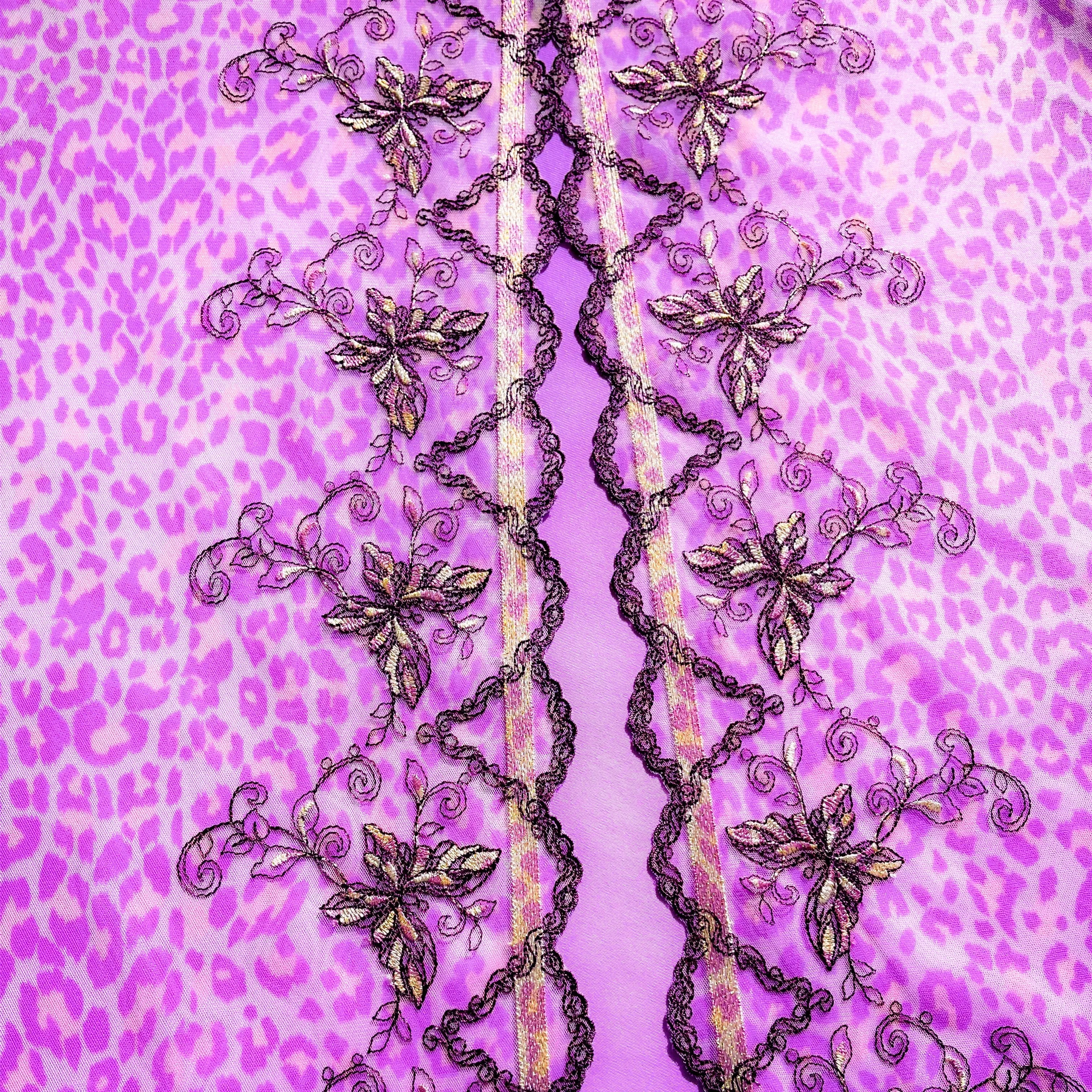 Tulle Lace #312- 9 1/2" Leopard Butterfly