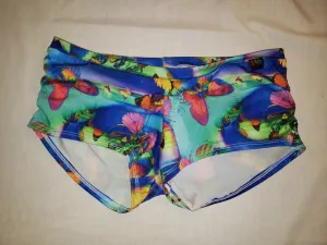 Yoga Short- Blue Butterfly